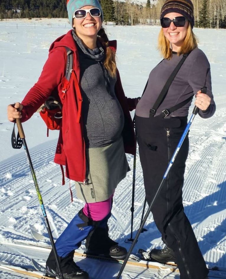 skiiing pregnancy sister envy